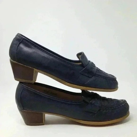 Dexter Plus Women 7.5 Blue Contoured Comfort Shoes - Picture 4 of 8